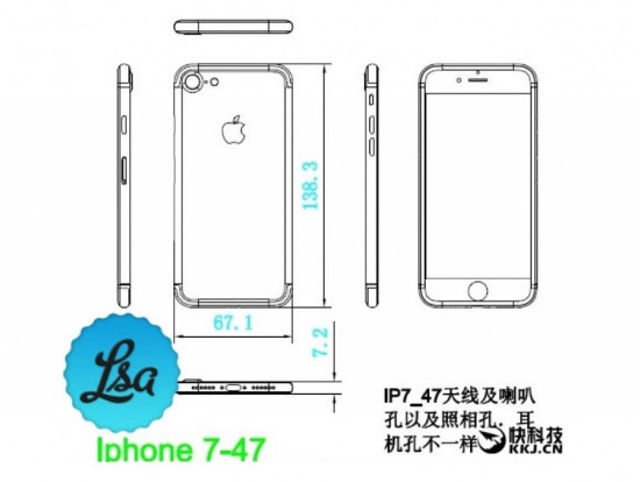 7s iphone diagram Spotted Alleged 7 Plus iPhone 7 iPhone Diagrams And