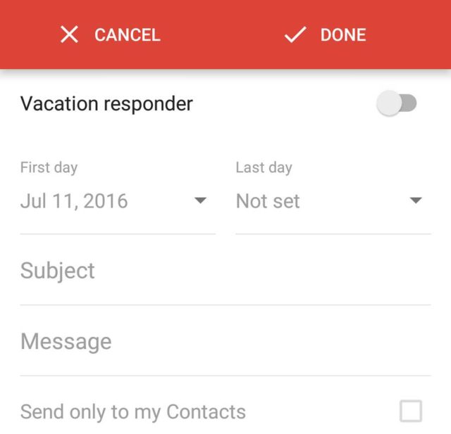 Inbox v1.27 For Android Hints At Vacation Responder Feature