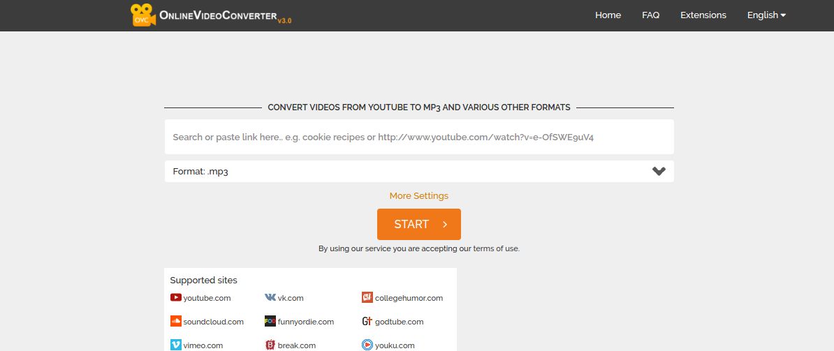 online video converter - download music from YouTube