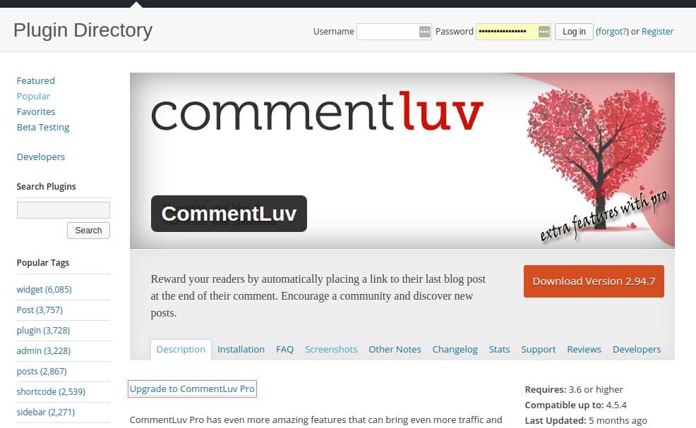 comment luv