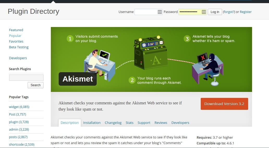 akismet plugin for wordpress - best wordpress plugins