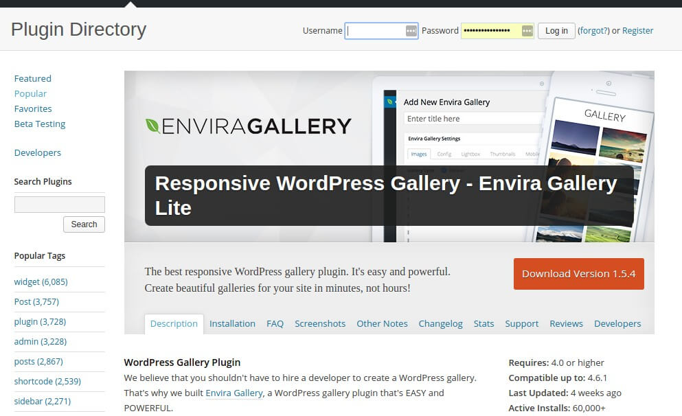 envira gallery plugin