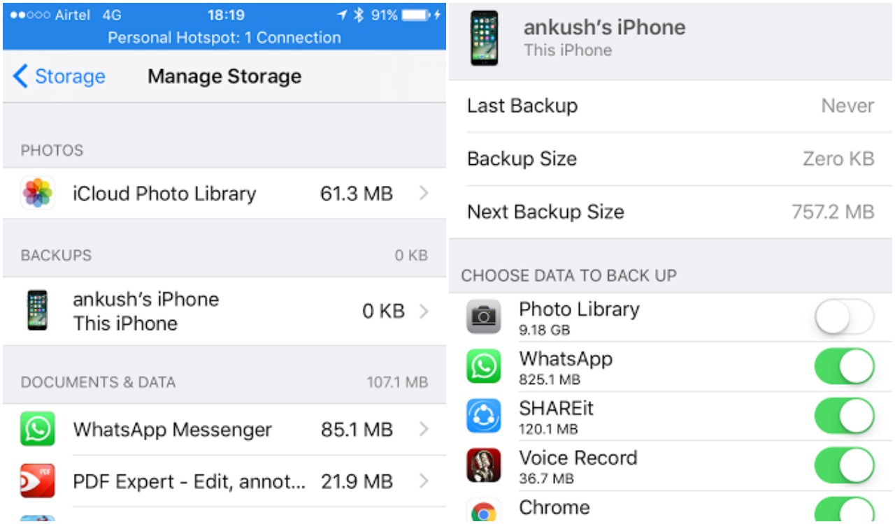 how to backup iPhone to iCloud