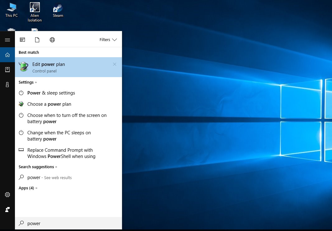 how to change brightness - power plan settings