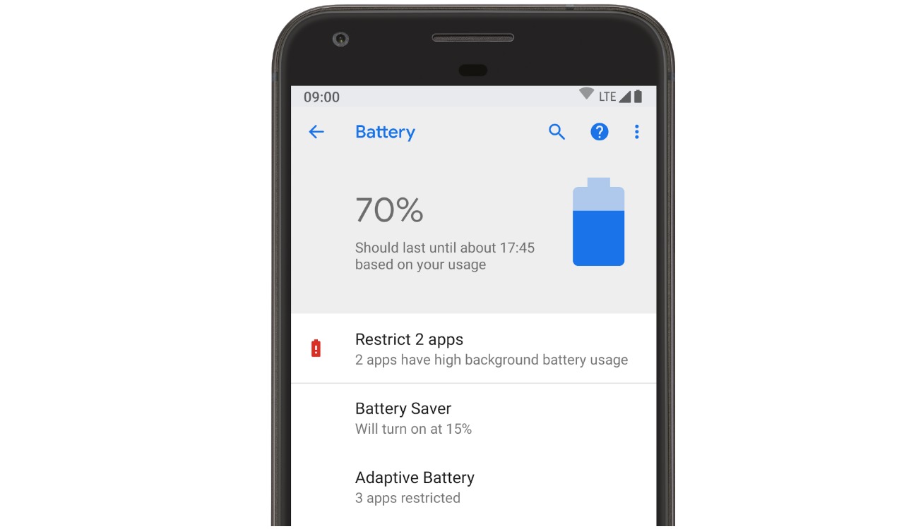 android p adaptive battery