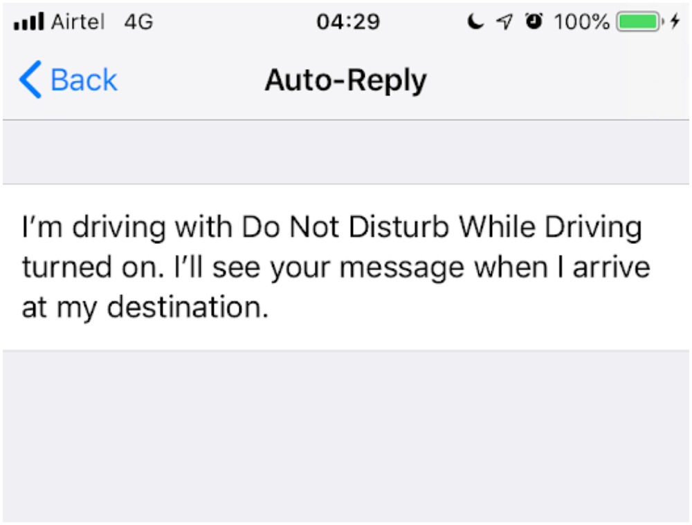 DND auto reply
