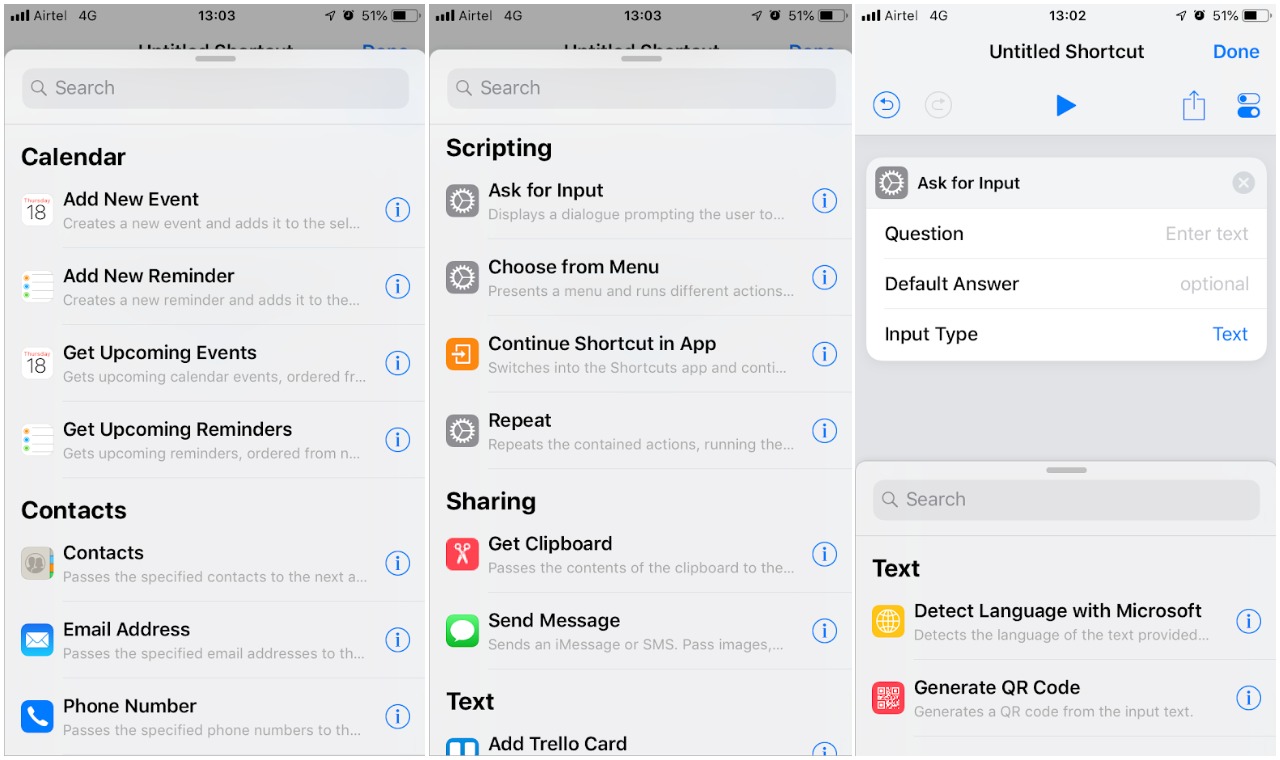 custom shortcut