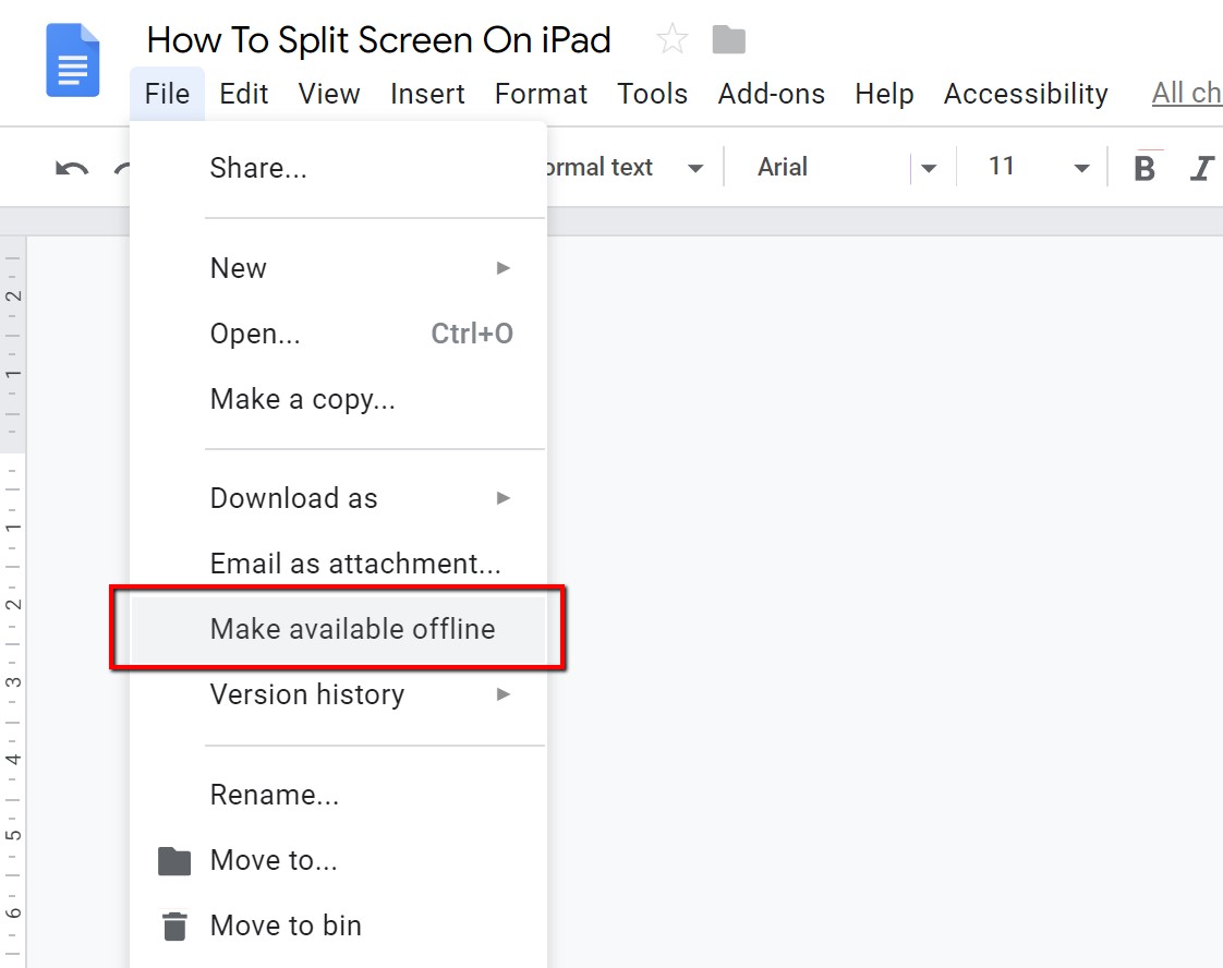 offline google docs for mac